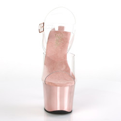 Pleaser SKY-308 Rose Gold Chrome Platform High Heels