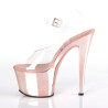 Pleaser SKY-308 Rose Gold Chrome Platform High Heels