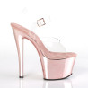 Pleaser SKY-308 Rose Gold Chrome Platform High Heels