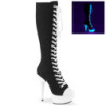 Pleaser DELIGHT-2000SK-02 knee high boots heels