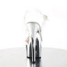 Pleaser SKY-308 Silver Chrome Platform High Heeled Shoes