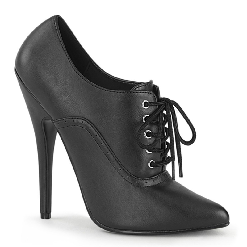 Devious DOMINA-460 Black Vegan Leather Sale Women Devious DOMINA-460 Black Vegan Leather Sale Women