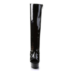 Pleaser DELIGHT-2018 Patent Platform Knee Boots