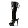 Pleaser DELIGHT-2018 Patent Platform Knee Boots
