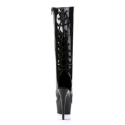 Pleaser DELIGHT-2018 Patent Platform Knee Boots