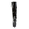 Pleaser DELIGHT-2023 Black Platform Stiletto Boots