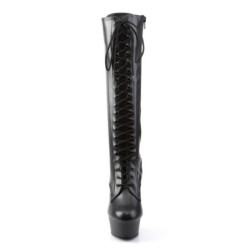 Pleaser DELIGHT-2023 Black Vegan Leather Sale Women