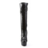 Pleaser DELIGHT-2023 Black Vegan Leather Sale Women