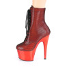 Pleaser ADORE-1020HFN Red Hologram Chrome Sale Women