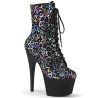 Pleaser ADORE-1020LP Pewter Leopard Print Hologram