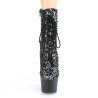 Pleaser ADORE-1020LP Pewter Leopard Print Hologram