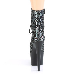 Pleaser ADORE-1020LP Pewter Leopard Print Hologram