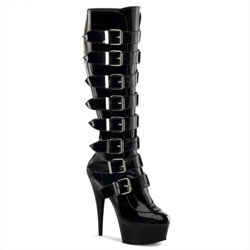 Pleaser DELIGHT-2049 knee high boots heels
