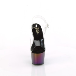Pleaser ADORE-708MCH Transparent Purple Green Chrome