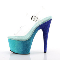 Pleaser ADORE-708OMBRE Transparent Baby Blue Blue Ombre
