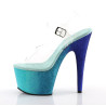 Pleaser ADORE-708OMBRE Transparent Baby Blue Blue Ombre
