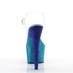 Pleaser ADORE-708OMBRE Transparent Baby Blue Blue Ombre