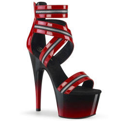 Pleaser ADORE-766 Red Patent Black-Red Sale Women