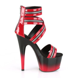 Pleaser ADORE-766 Red Patent Black-Red Sale Women