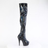 Pleaser DELIGHT-3000HWR Black Hologram Patent Sale Women