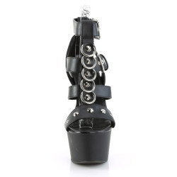 Pleaser ASPIRE-658 Black Vegan Leather Sale Women