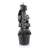 Pleaser ASPIRE-658 Black Vegan Leather Sale Women