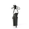 Pleaser FLAMINGO-870 Black Vegan Leather Strass Sale