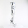 Pleaser DELIGHT-3000HWR Silver Hologram Sale Women