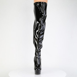 Pleaser DELIGHT-3000WCF Wide Calf Over The Knee Boots