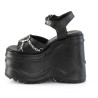 Demonia WAVE-09 Black Vegan Leather Sale Women
