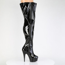Pleaser DELIGHT-3000WCF Wide Calf Over The Knee Boots