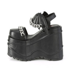 Demonia WAVE-20 Black Vegan Leather Sale Women