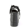 Demonia WAVE-20 Black Vegan Leather Sale Women