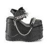 Demonia WAVE-20 Black Vegan Leather Sale Women