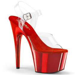 Pleaser ADORE-708 Chrome Platform High Heeled Sandals