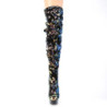 Pleaser DELIGHT-3004 Blue Sequins Black Sale Women