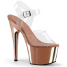 Pleaser ADORE-708 Rose Gold Platform High Heels Sandals