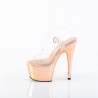 Pleaser ADORE-708 Rose Gold Platform High Heels Sandals