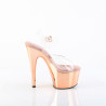 Pleaser ADORE-708 Rose Gold Platform High Heels Sandals