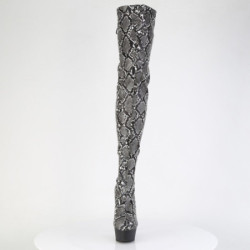 Pleaser DELIGHT-3008SP-BT Grey Black Snake Print Sale