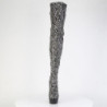 Pleaser DELIGHT-3008SP-BT Grey Black Snake Print Sale