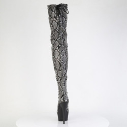 Pleaser DELIGHT-3008SP-BT Grey Black Snake Print Sale