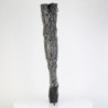 Pleaser DELIGHT-3008SP-BT Grey Black Snake Print Sale