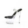 Pleaser ADORE-708PREM Black Insole Platform High Heels