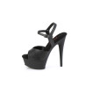 Pleaser EXCITE-609 Black Vegan Leather Sale Women
