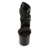 Pleaser ADORE-769 Black Criss Cross High Heeled Sandals
