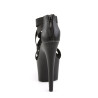 Pleaser ADORE-769 Black Criss Cross High Heeled Sandals