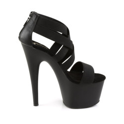Pleaser ADORE-769 Black Criss Cross High Heeled Sandals