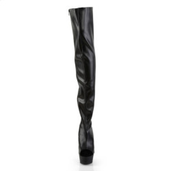 Pleaser DELIGHT-3017 Vegan Laced Thigh High Boots