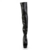 Pleaser DELIGHT-3017 Vegan Laced Thigh High Boots